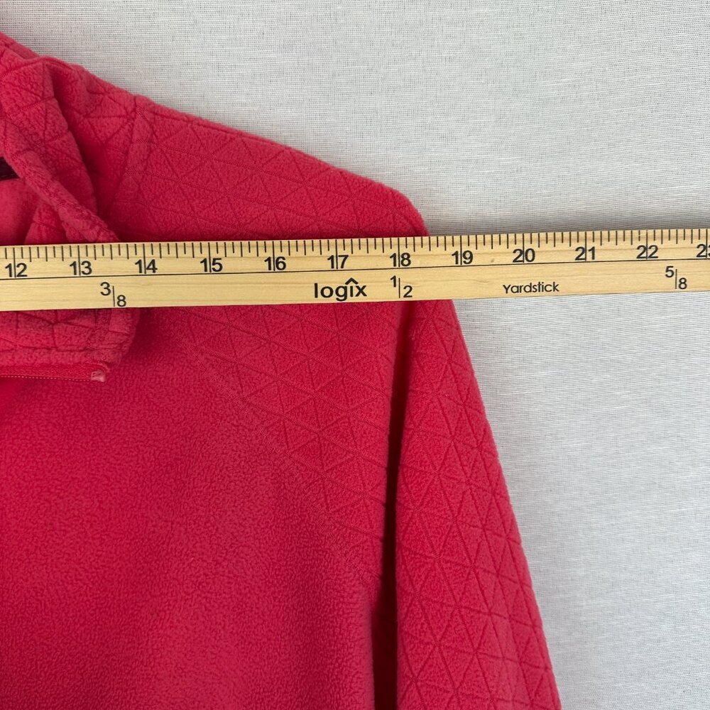 TEK GEAR WOMEN'S FULL-ZIP FLEECE JACKET IN HOT PINK, MOCK NECK POCKETS SIZE 1L - Picture 6 of 11